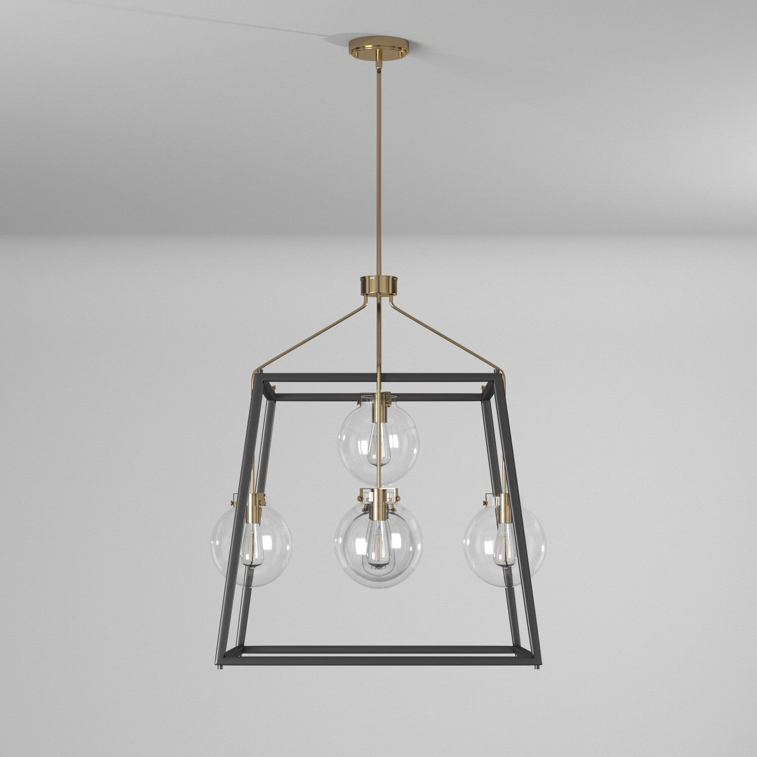 Artcraft - AC11605VB - Five Light Chandelier - Bridgetown - Black & Harvest Brass