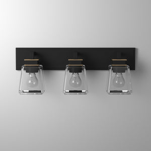 Artcraft - AC11613VB - Three Light Wall Sconce - Eastwood - Black & Brass