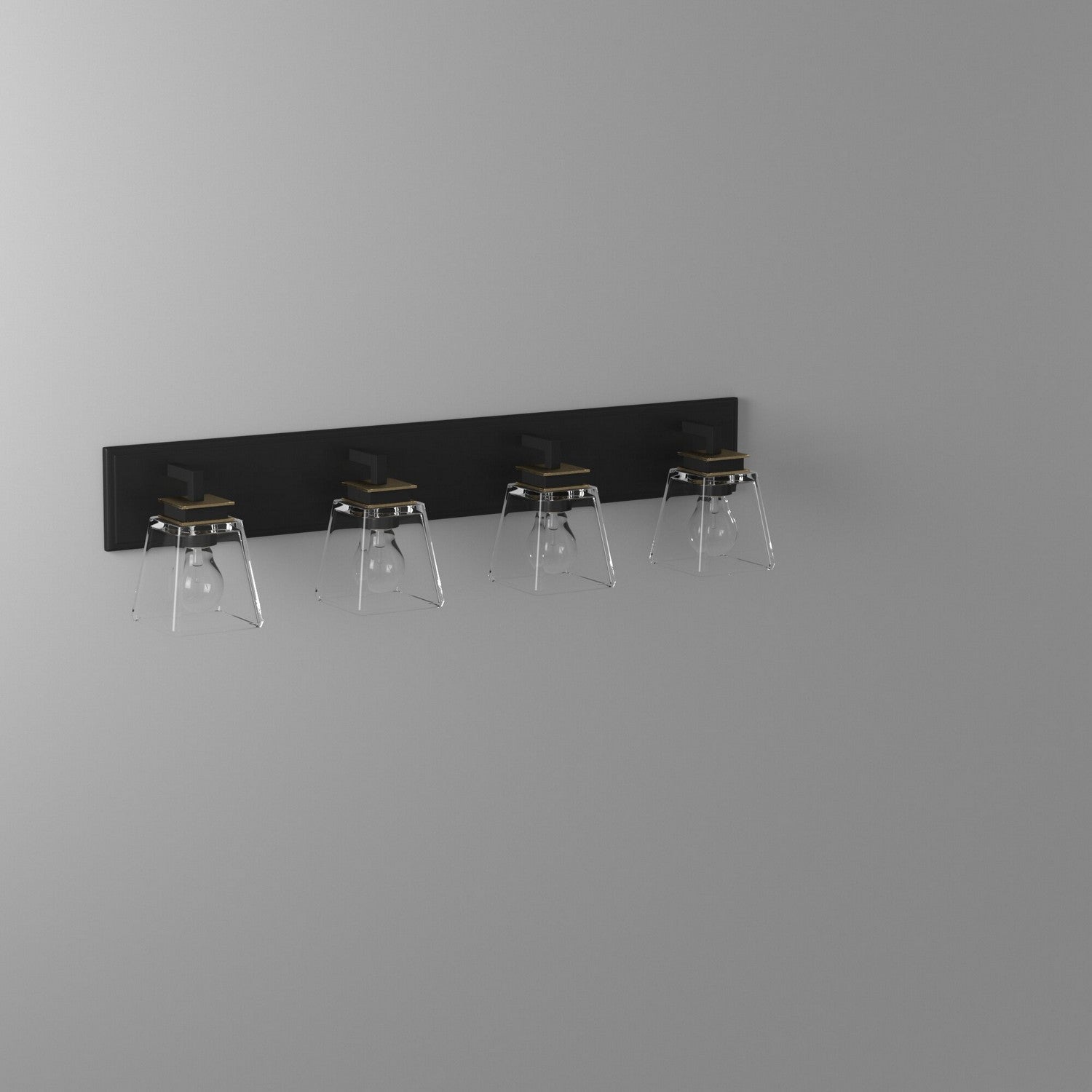 Artcraft - AC11614VB - Four Light Wall Mount - Eastwood - Black & Brass