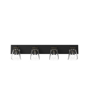 Artcraft - AC11614VB - Four Light Wall Mount - Eastwood - Black & Brass