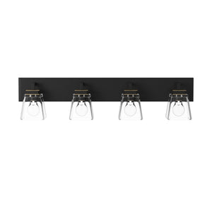 Artcraft - AC11614VB - Four Light Wall Mount - Eastwood - Black & Brass