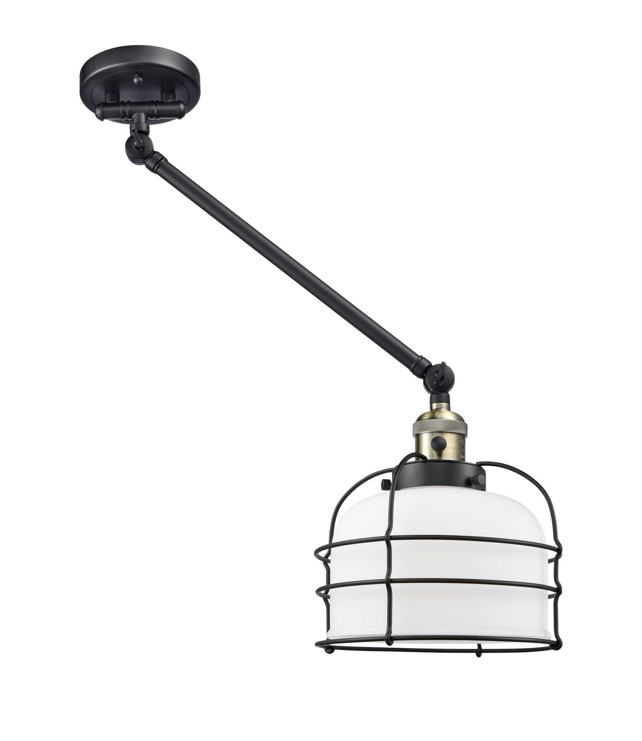 Innovations - 237-BAB-G71-CE - One Light Swing Arm Lamp - Franklin Restoration - Black Antique Brass