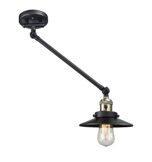 Innovations - 237-BAB-M6-BK - One Light Swing Arm Lamp - Franklin Restoration - Black Antique Brass