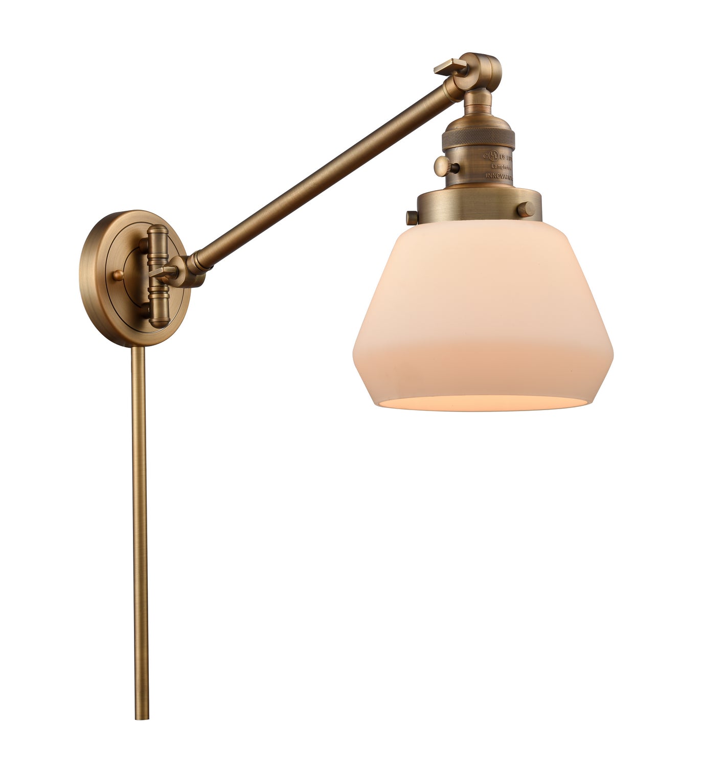 Innovations - 237-BB-G171 - One Light Swing Arm Lamp - Franklin Restoration - Brushed Brass