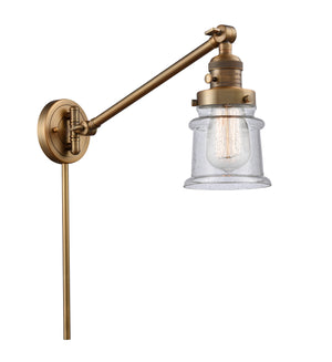 Innovations - 237-BB-G184S - One Light Swing Arm Lamp - Franklin Restoration - Brushed Brass