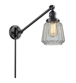 Innovations - 237-BK-G142 - One Light Swing Arm Lamp - Franklin Restoration - Matte Black