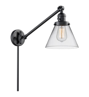 Innovations - 237-BK-G42 - One Light Swing Arm Lamp - Franklin Restoration - Matte Black