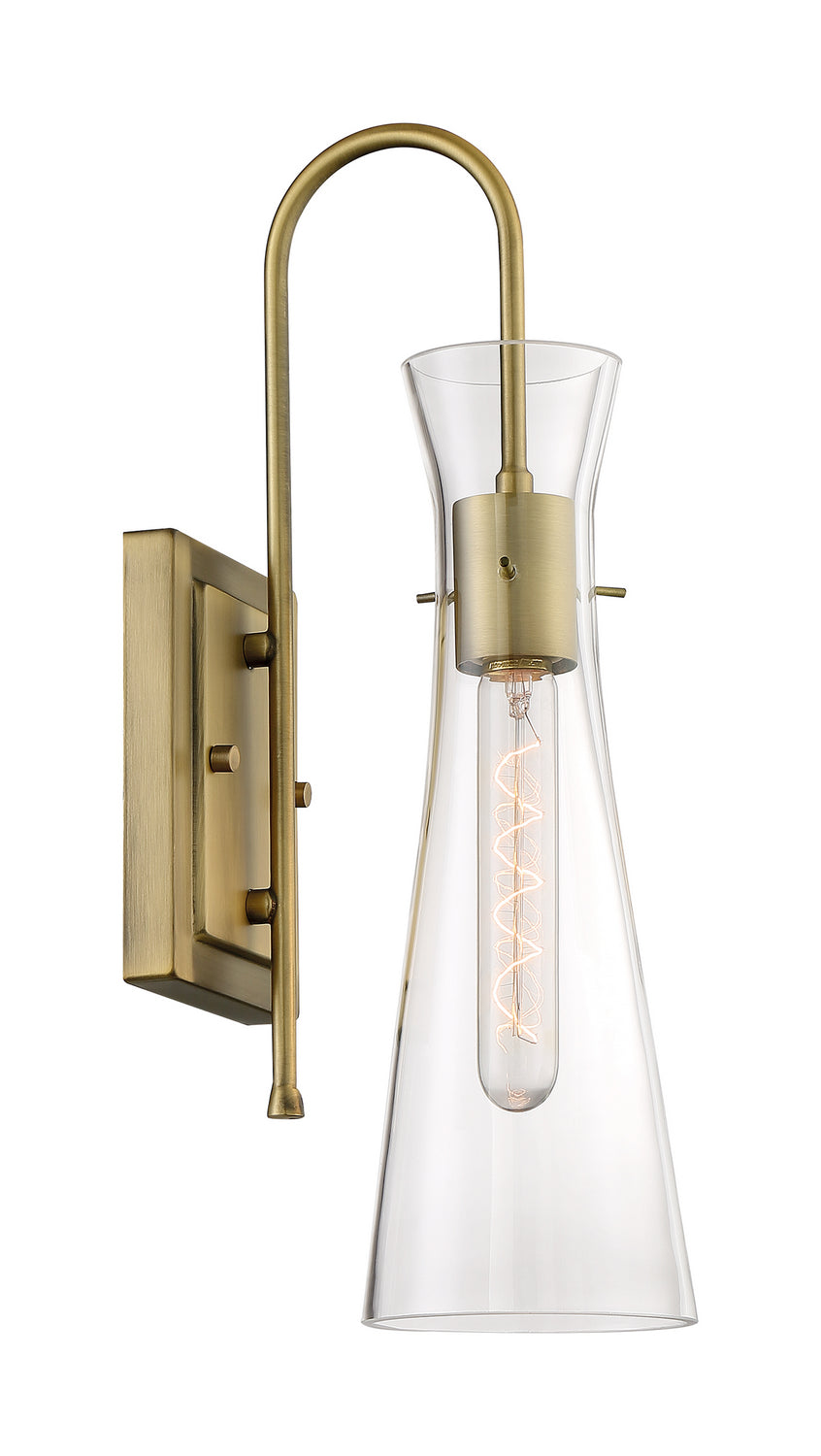 Nuvo Lighting - 60-6857 - One Light Wall Sconce - Bahari - Vintage Brass