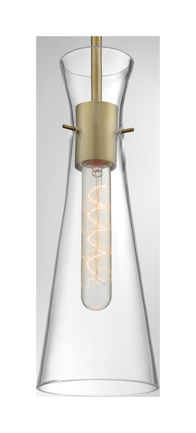 Nuvo Lighting - 60-6860 - One Light Mini Pendant - Alondra - Vintage Brass