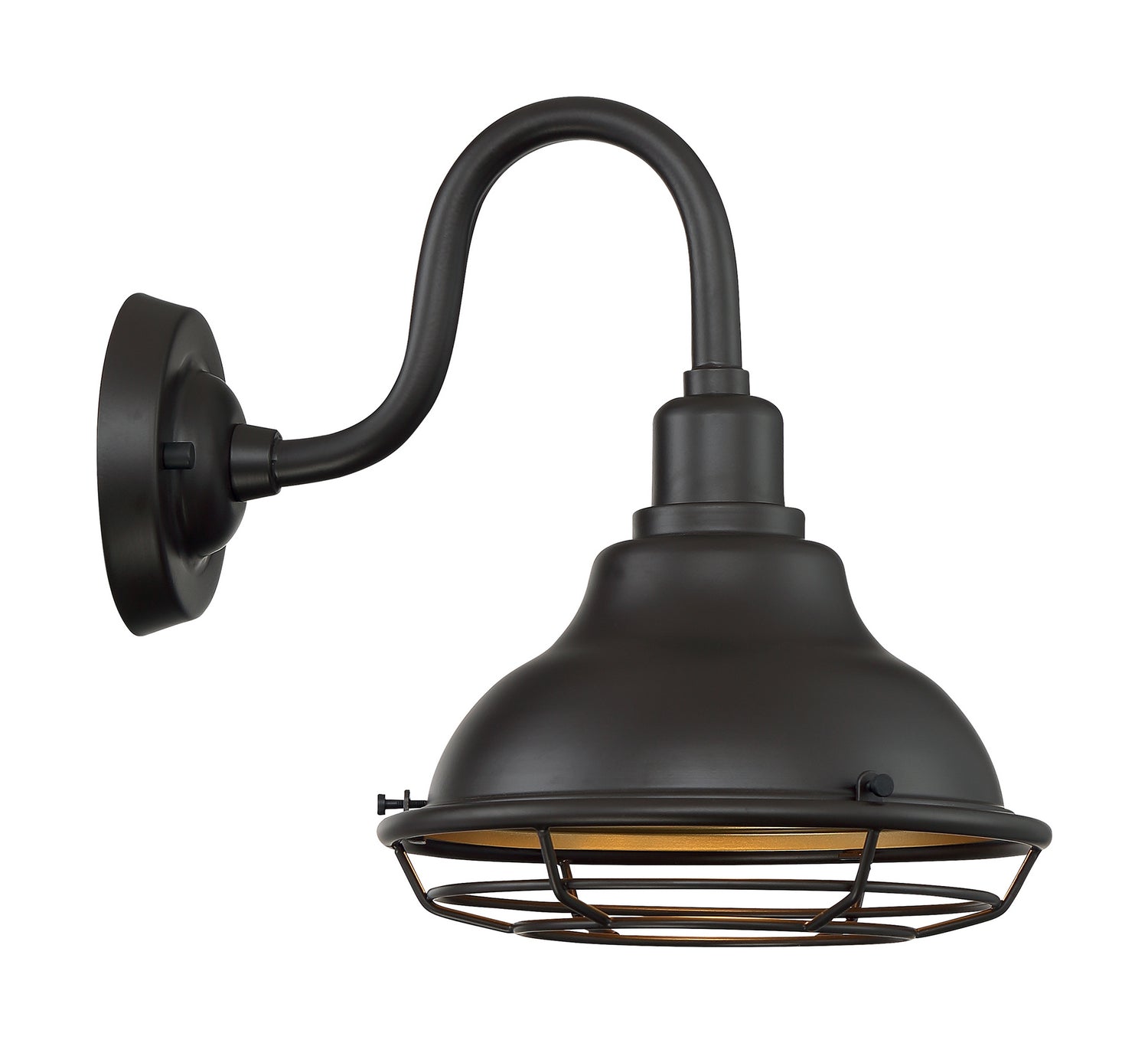 Nuvo Lighting - 60-7011 - One Light Outdoor Wall Mount - Newbridge - Dark Bronze / Gold