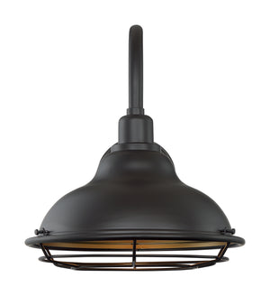 Nuvo Lighting - 60-7012 - One Light Outdoor Wall Mount - Newbridge - Dark Bronze / Gold