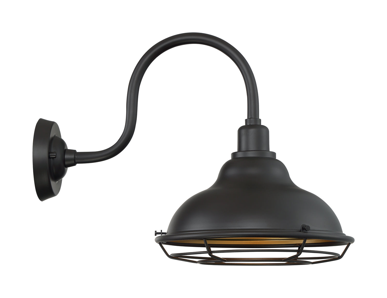 Nuvo Lighting - 60-7012 - One Light Outdoor Wall Mount - Newbridge - Dark Bronze / Gold