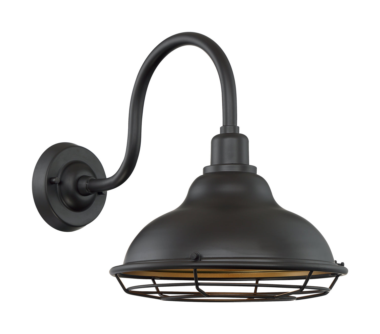 Nuvo Lighting - 60-7012 - One Light Outdoor Wall Mount - Newbridge - Dark Bronze / Gold