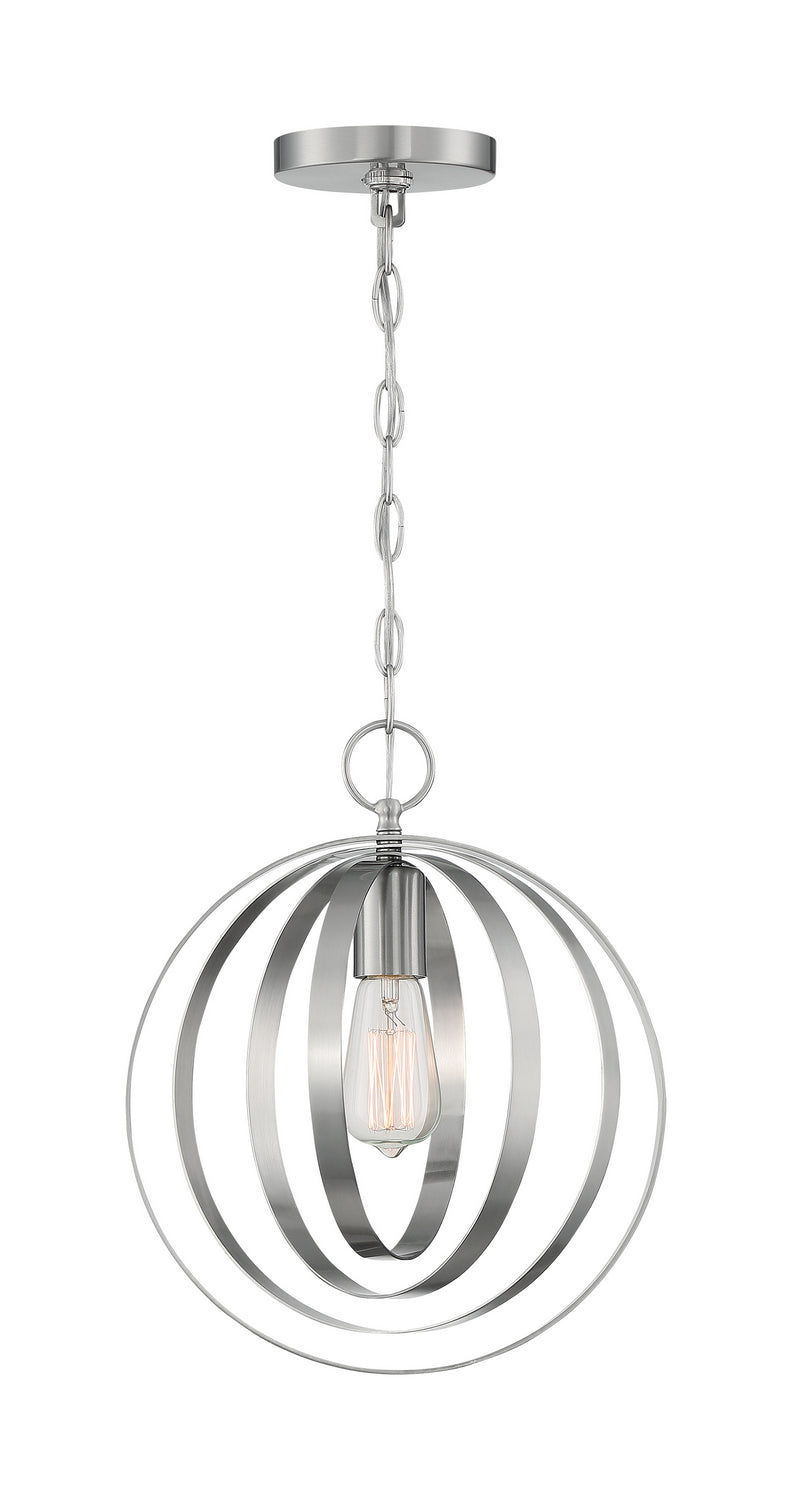 Nuvo Lighting - 60-7046 - One Light Pendant - Pendleton - Brushed Nickel