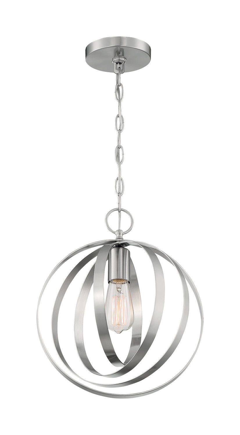 Nuvo Lighting - 60-7046 - One Light Pendant - Pendleton - Brushed Nickel