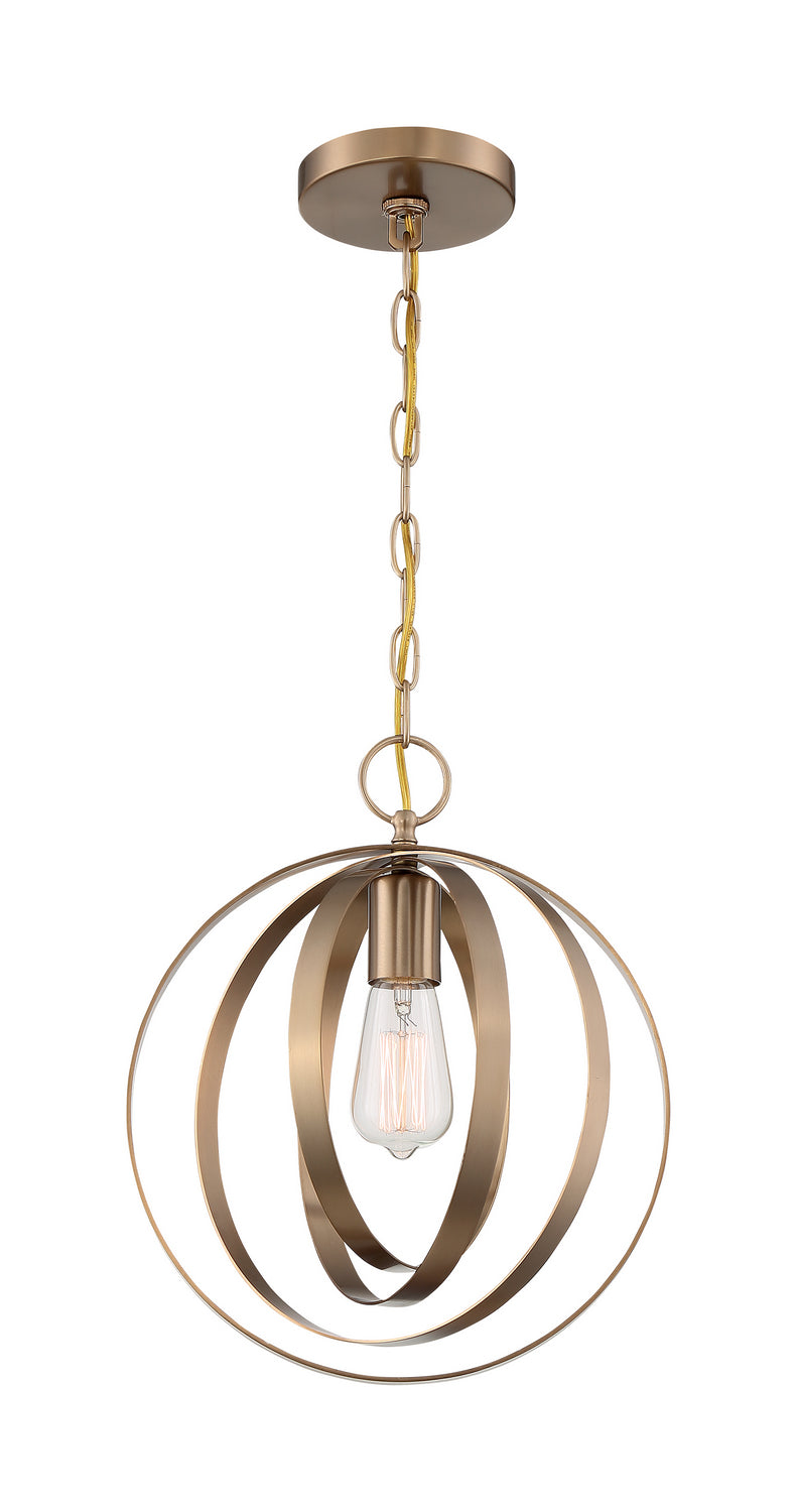 Nuvo Lighting - 60-7056 - One Light Pendant - Pendleton - Burnished Brass