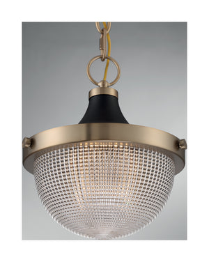 Nuvo Lighting - 60-7059 - One Light Pendant - Faro - Burnished Brass / Black Accents