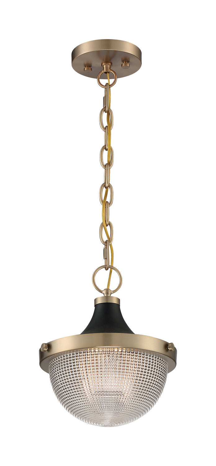 Nuvo Lighting - 60-7059 - One Light Pendant - Faro - Burnished Brass / Black Accents