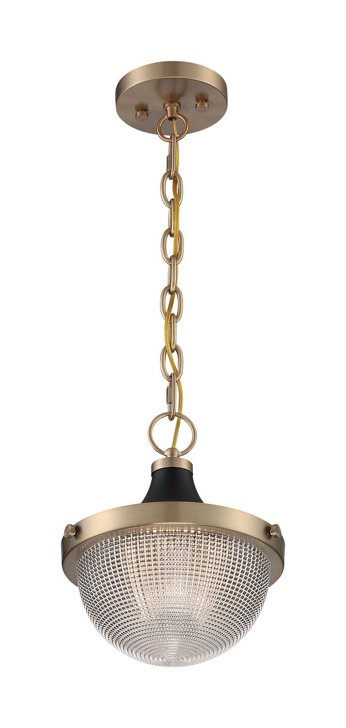 Nuvo Lighting - 60-7059 - One Light Pendant - Faro - Burnished Brass / Black Accents