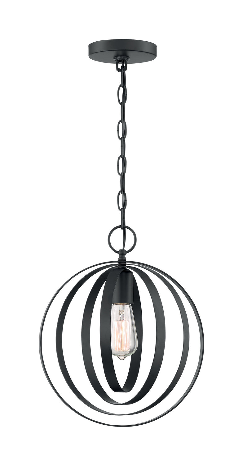 Nuvo Lighting - 60-7066 - One Light Pendant - Pendleton - Matte Black