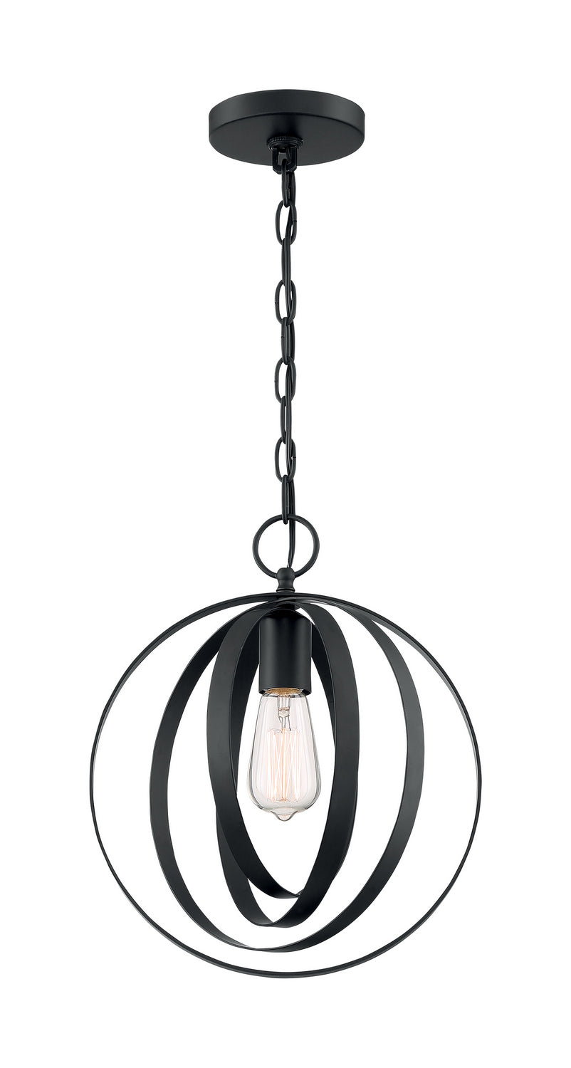 Nuvo Lighting - 60-7066 - One Light Pendant - Pendleton - Matte Black