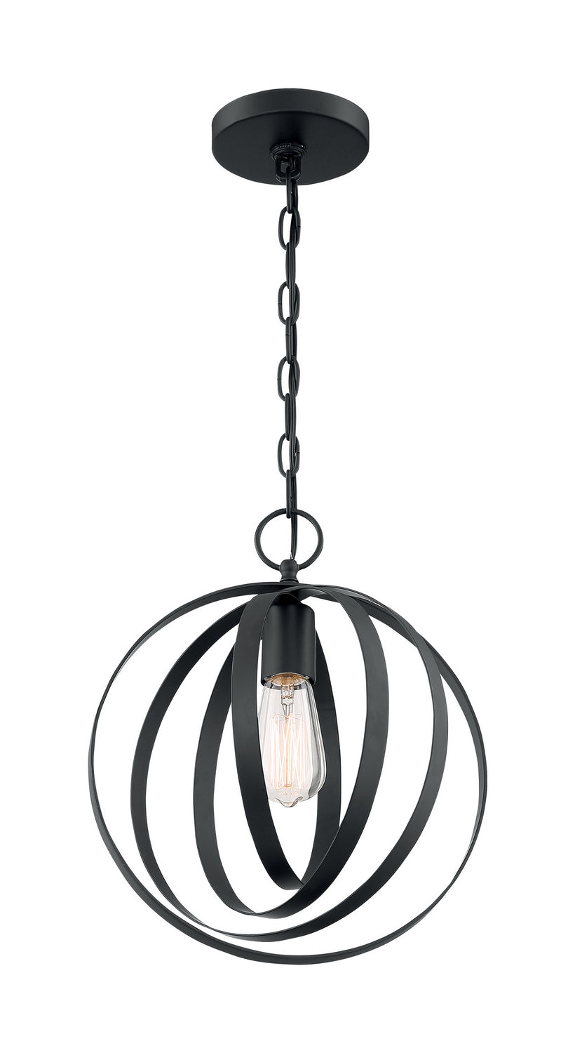 Nuvo Lighting - 60-7066 - One Light Pendant - Pendleton - Matte Black