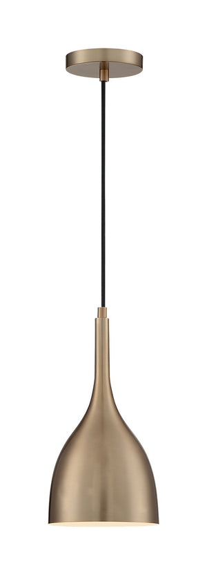 Nuvo Lighting - 60-7076 - One Light Pendant - Bellcap - Burnished Brass