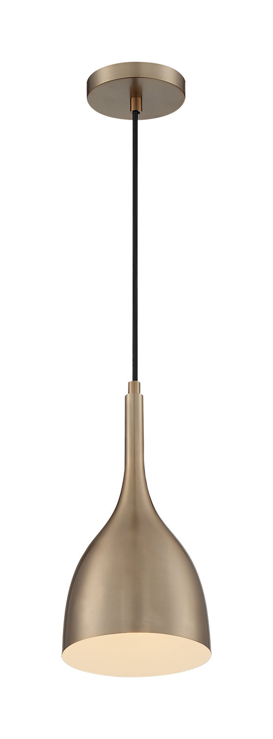 Nuvo Lighting - 60-7076 - One Light Pendant - Bellcap - Burnished Brass