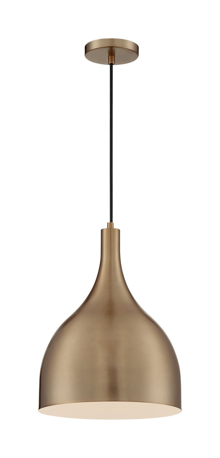 Nuvo Lighting - 60-7077 - One Light Pendant - Bellcap - Burnished Brass