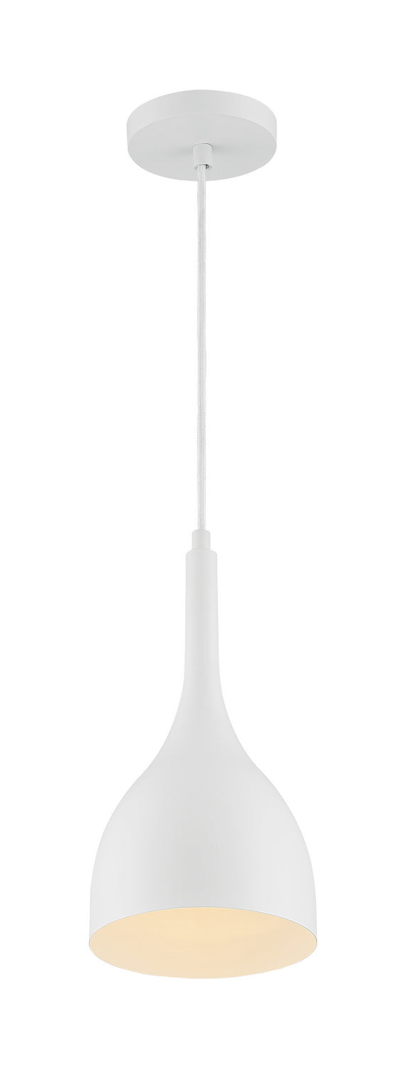 Nuvo Lighting - 60-7096 - One Light Pendant - Bellcap - Matte White