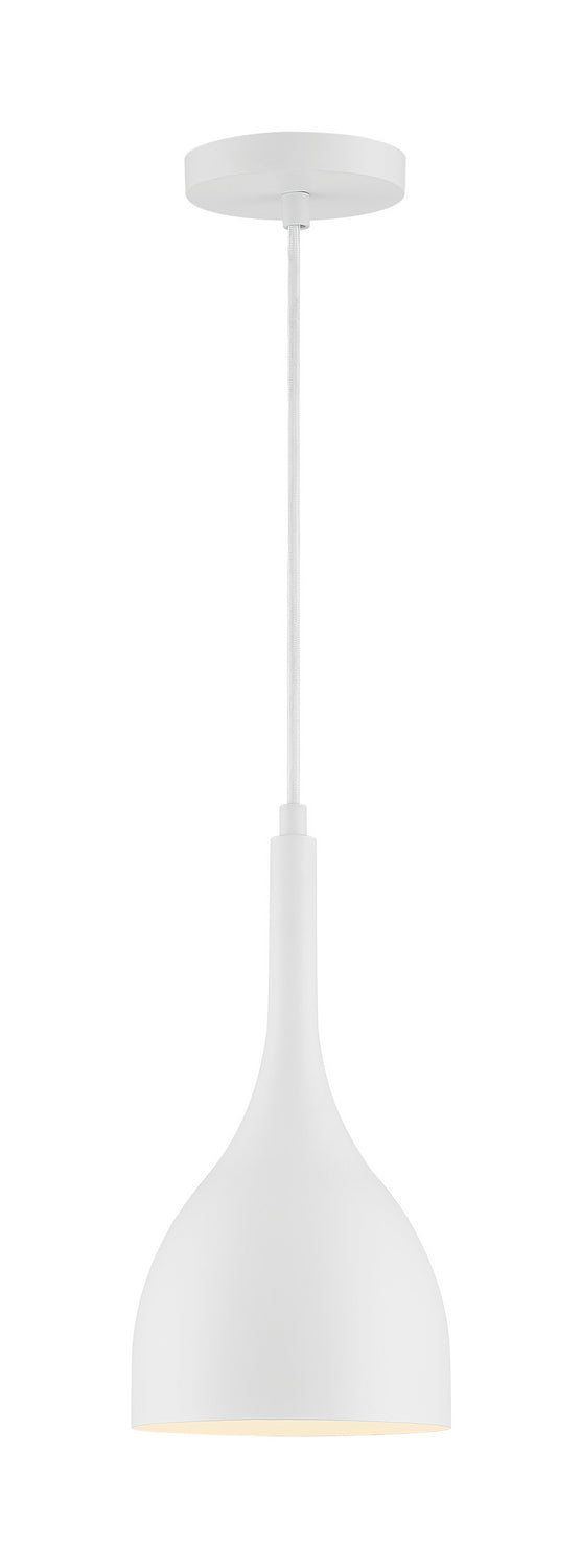 Nuvo Lighting - 60-7096 - One Light Pendant - Bellcap - Matte White