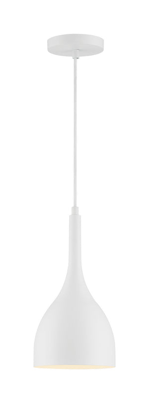 Nuvo Lighting - 60-7096 - One Light Pendant - Bellcap - Matte White