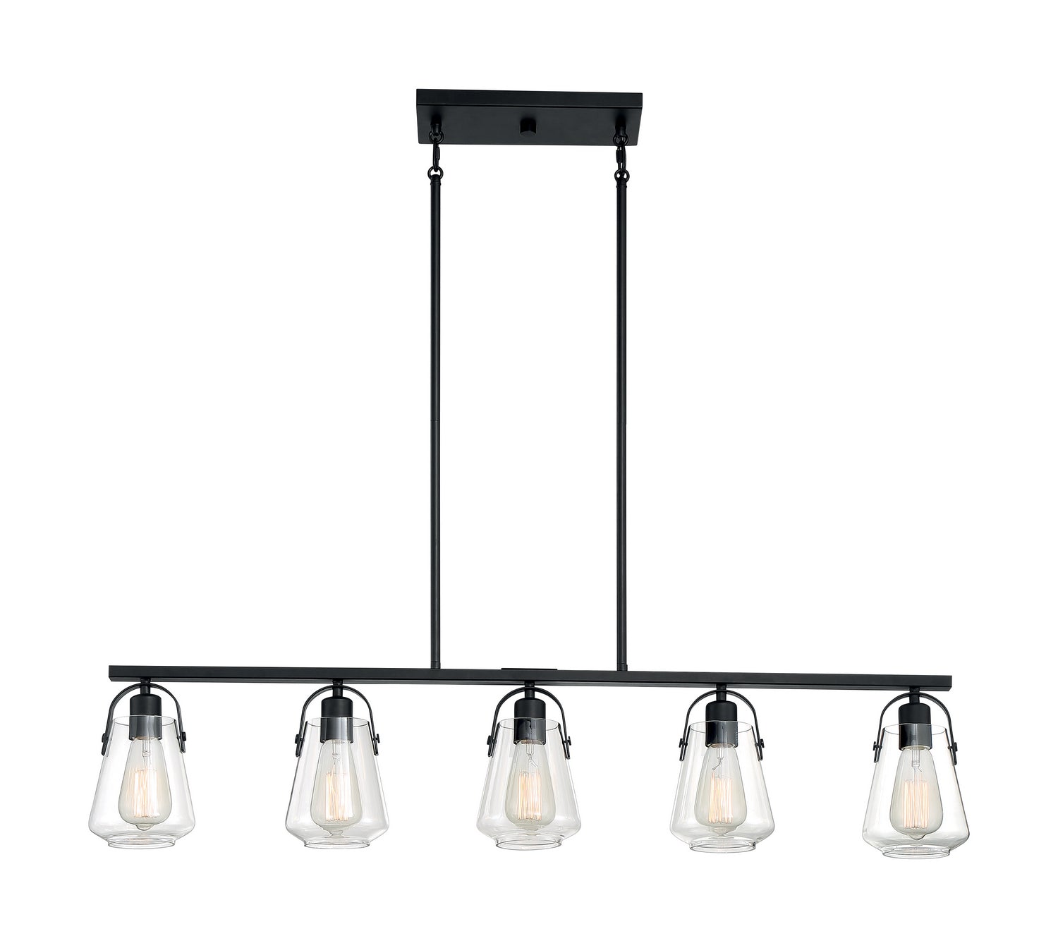 Nuvo Lighting - 60-7104 - Five Light Island Pendant - Skybridge - Matte Black