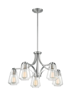 Nuvo Lighting - 60-7115 - Five Light Chandelier - Skybridge - Brushed Nickel