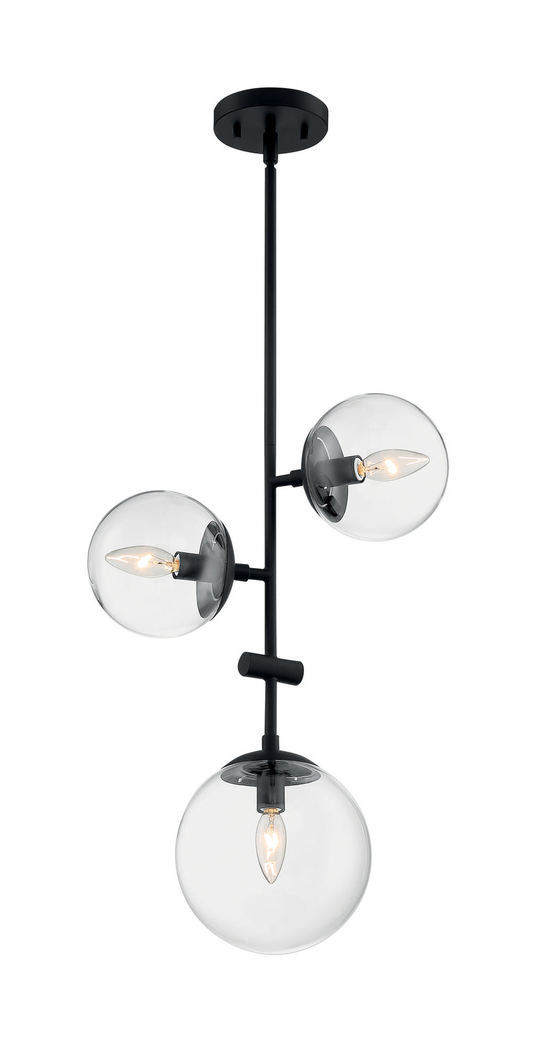 Nuvo Lighting - 60-7134 - Three Light Pendant - Sky - Matte Black