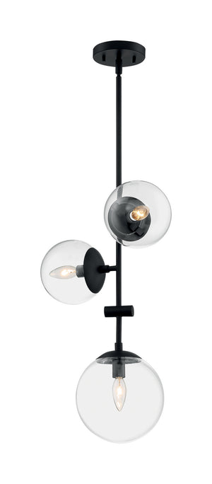 Nuvo Lighting - 60-7134 - Three Light Pendant - Sky - Matte Black