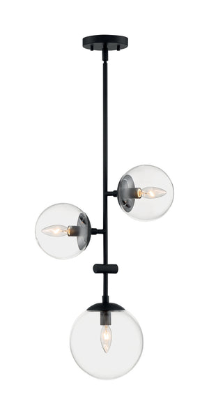 Nuvo Lighting - 60-7134 - Three Light Pendant - Sky - Matte Black