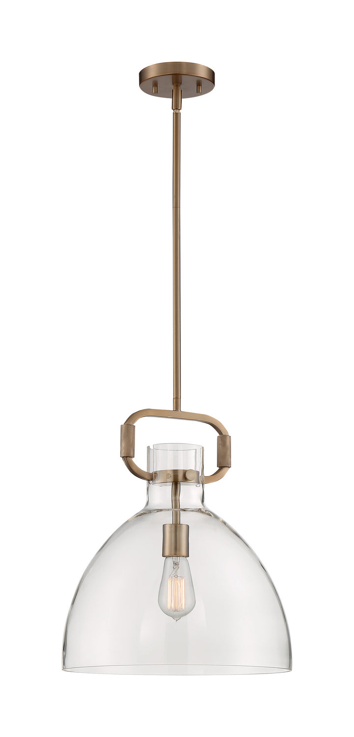 Nuvo Lighting - 60-7142 - One Light Pendant - Teresa - Burnished Brass