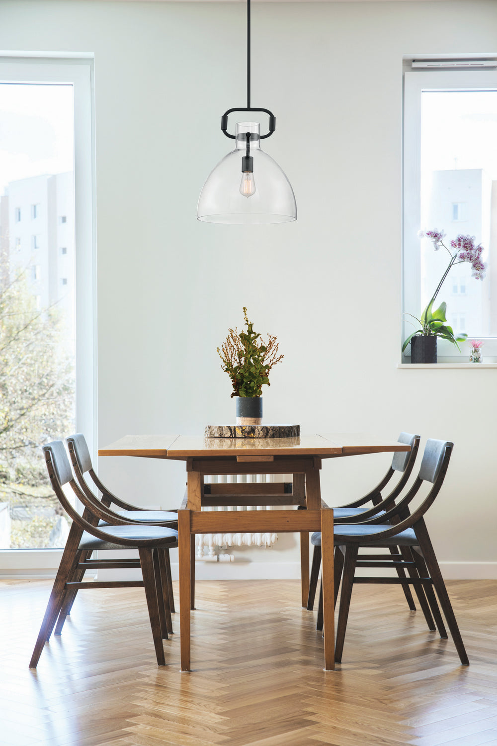 Nuvo Lighting - 60-7142 - One Light Pendant - Teresa - Burnished Brass