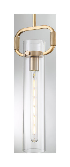 Nuvo Lighting - 60-7143 - One Light Pendant - Teresa - Burnished Brass