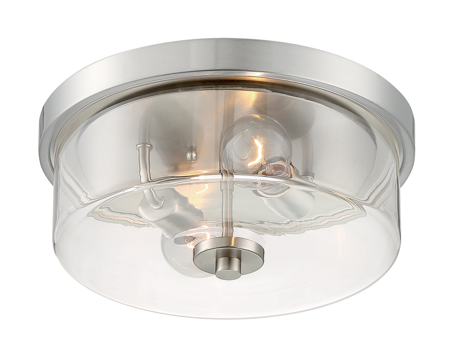 Nuvo Lighting - 60-7168 - Two Light Flush Mount - Sommerset - Brushed Nickel