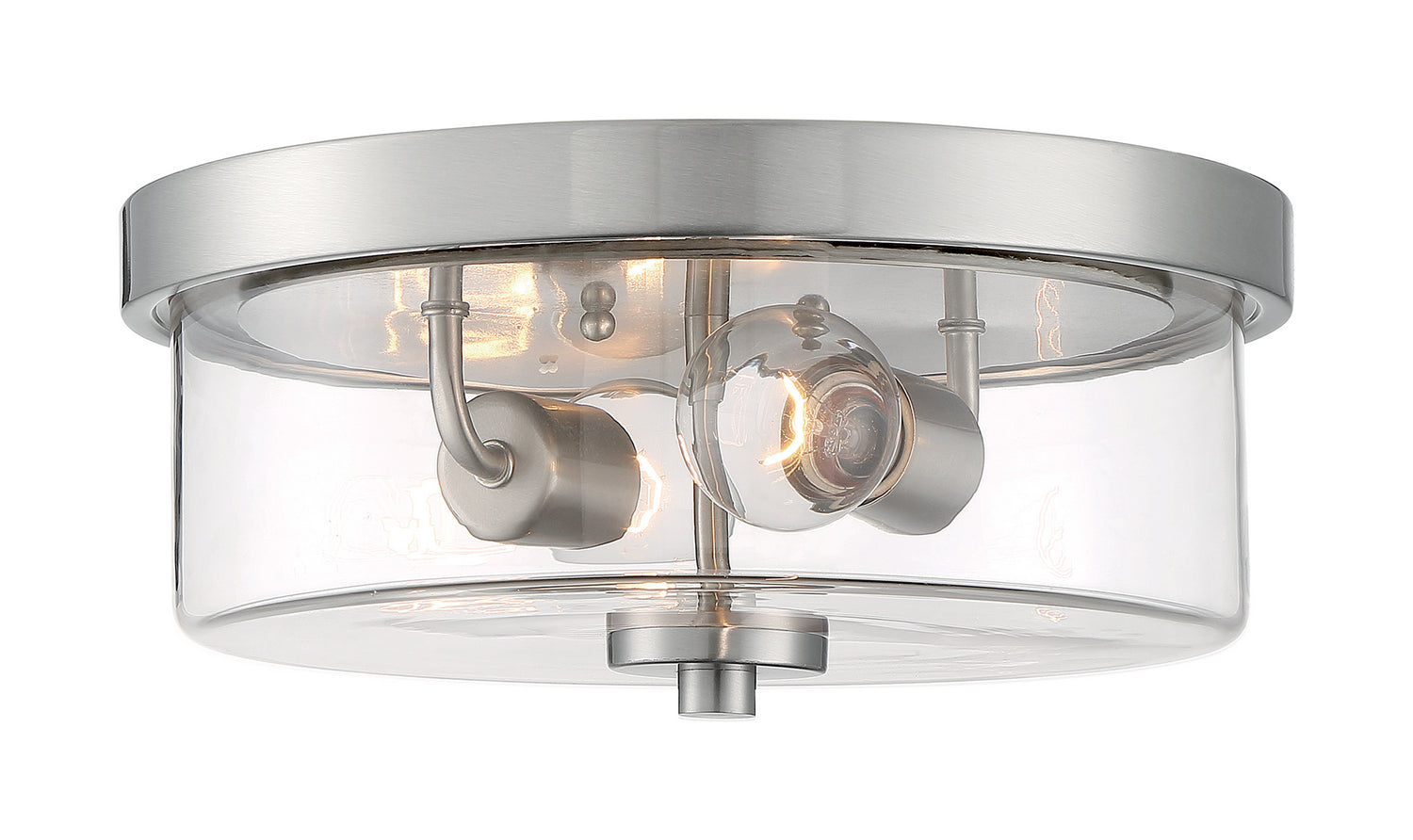 Nuvo Lighting - 60-7168 - Two Light Flush Mount - Sommerset - Brushed Nickel