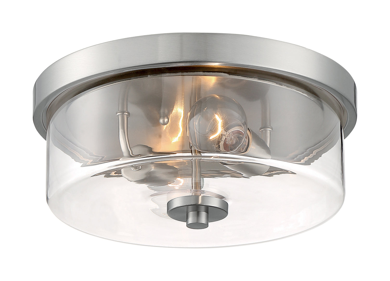 Nuvo Lighting - 60-7168 - Two Light Flush Mount - Sommerset - Brushed Nickel