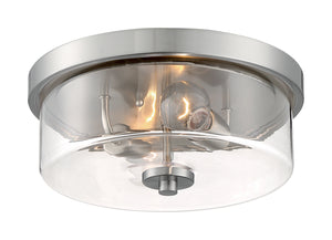 Nuvo Lighting - 60-7168 - Two Light Flush Mount - Sommerset - Brushed Nickel