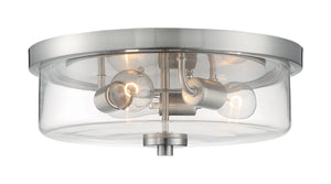 Nuvo Lighting - 60-7169 - Three Light Flush Mount - Sommerset - Brushed Nickel