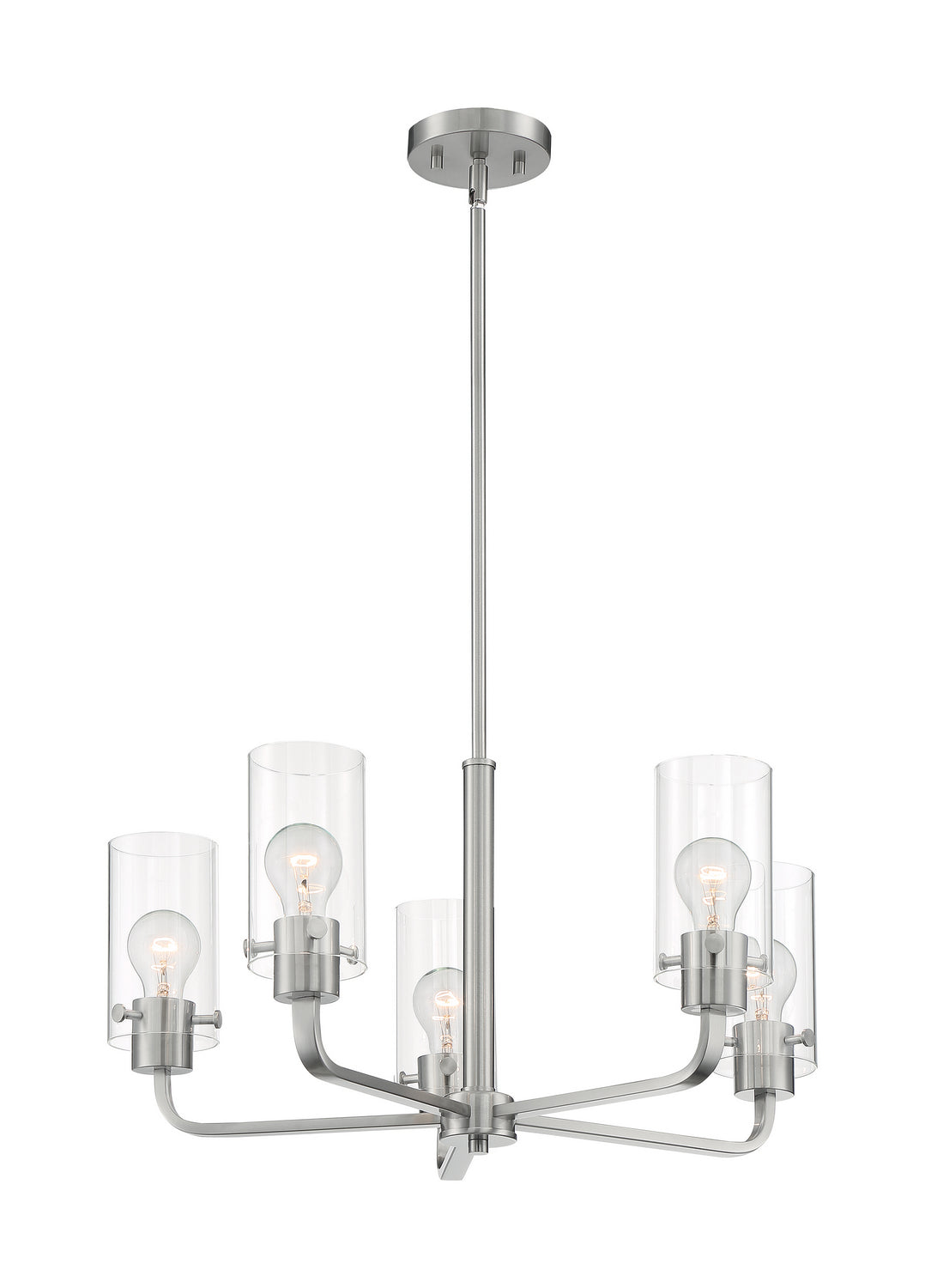 Nuvo Lighting - 60-7175 - Five Light Chandelier - Sommerset - Brushed Nickel