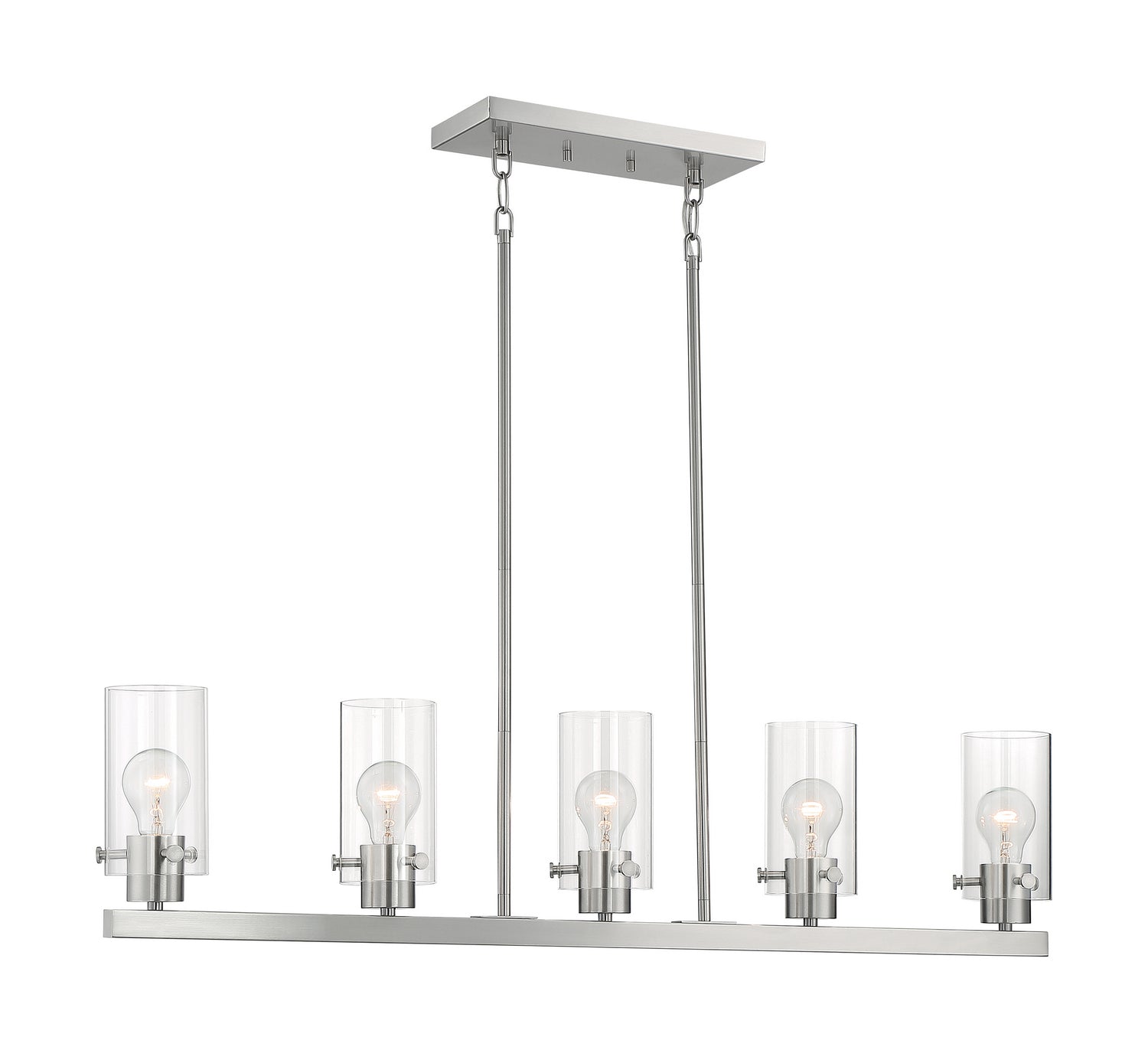 Nuvo Lighting - 60-7176 - Five Light Island Pendant - Sommerset - Brushed Nickel