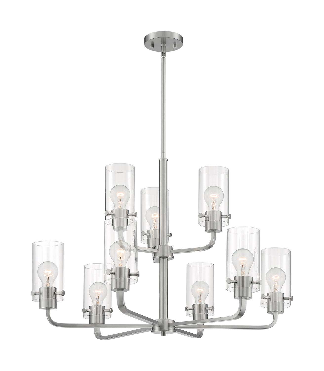 Nuvo Lighting - 60-7179 - Nine Light Chandelier - Sommerset - Brushed Nickel