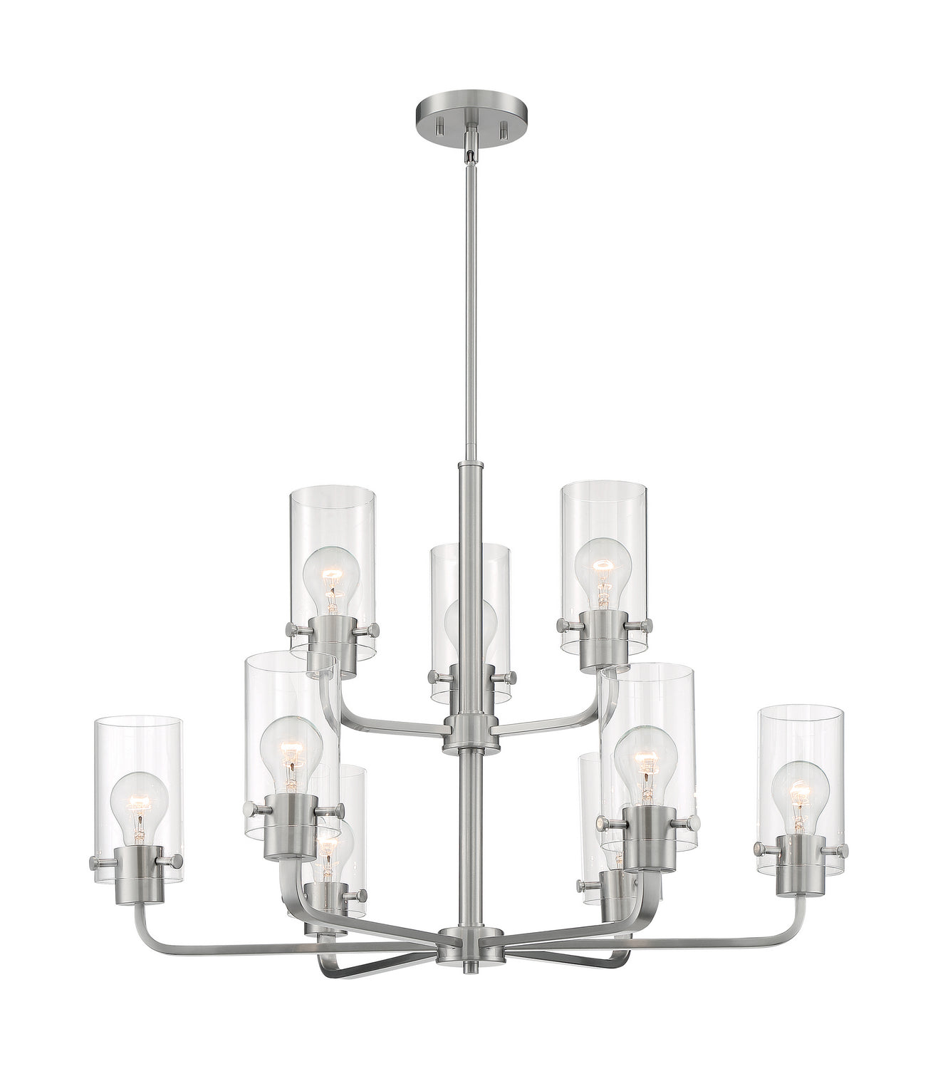 Nuvo Lighting - 60-7179 - Nine Light Chandelier - Sommerset - Brushed Nickel