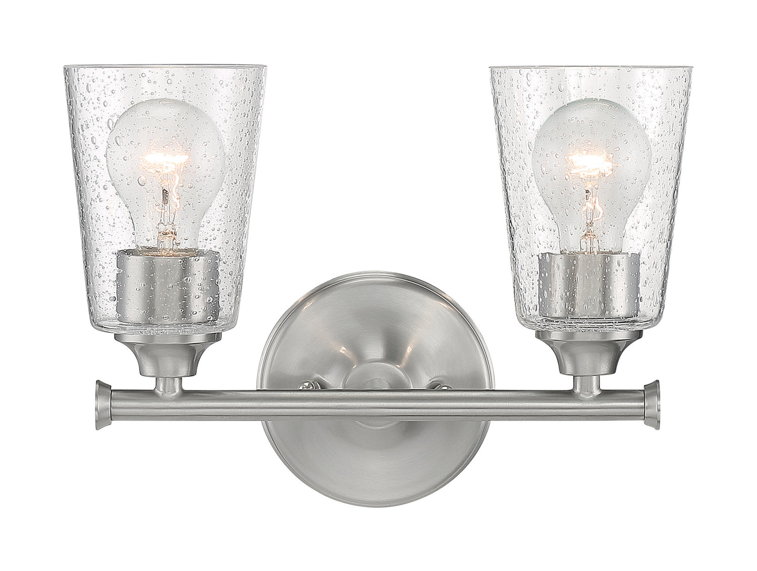 Nuvo Lighting - 60-7182 - Two Light Vanity - Bransel - Brushed Nickel